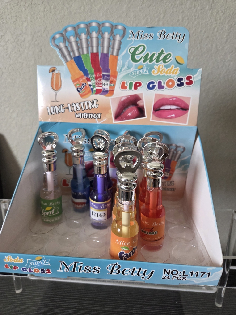 Cute Soda Lip Gloss - Assorted Colors (Set) Bundle of 11